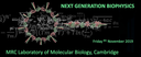 Next Genration Biophysics;  Friday 8th November 2019 logo